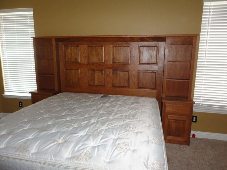 A handcrafted bed